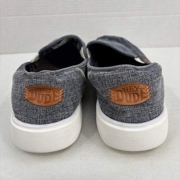 Hey Dude Mens Sunapee Craft Loafer Size 11 Navy Blue Slip On Comfort Sneaker - Picture 10 of 12